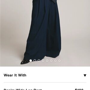 Universal Standard Denim Wide Leg Pants Size XS (10-12) NWT